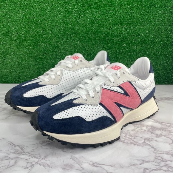 New Balance Shoes - NEW New Balance 327 Shoes Men's 8.5 Women's 10 MS327PW Navy Pink